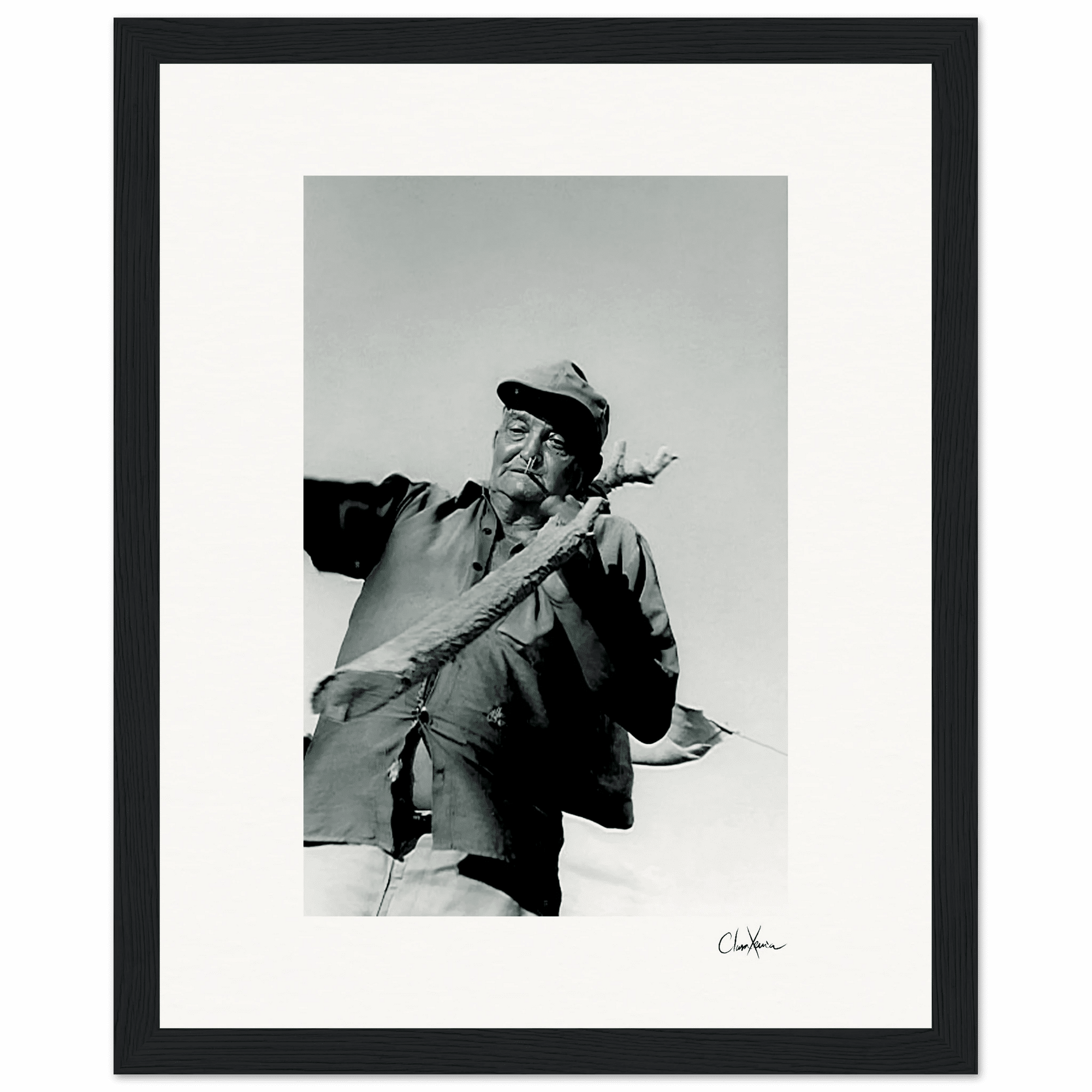 Everyday Hero Framed print 20x25 cm / 8x10″ Black frame 64