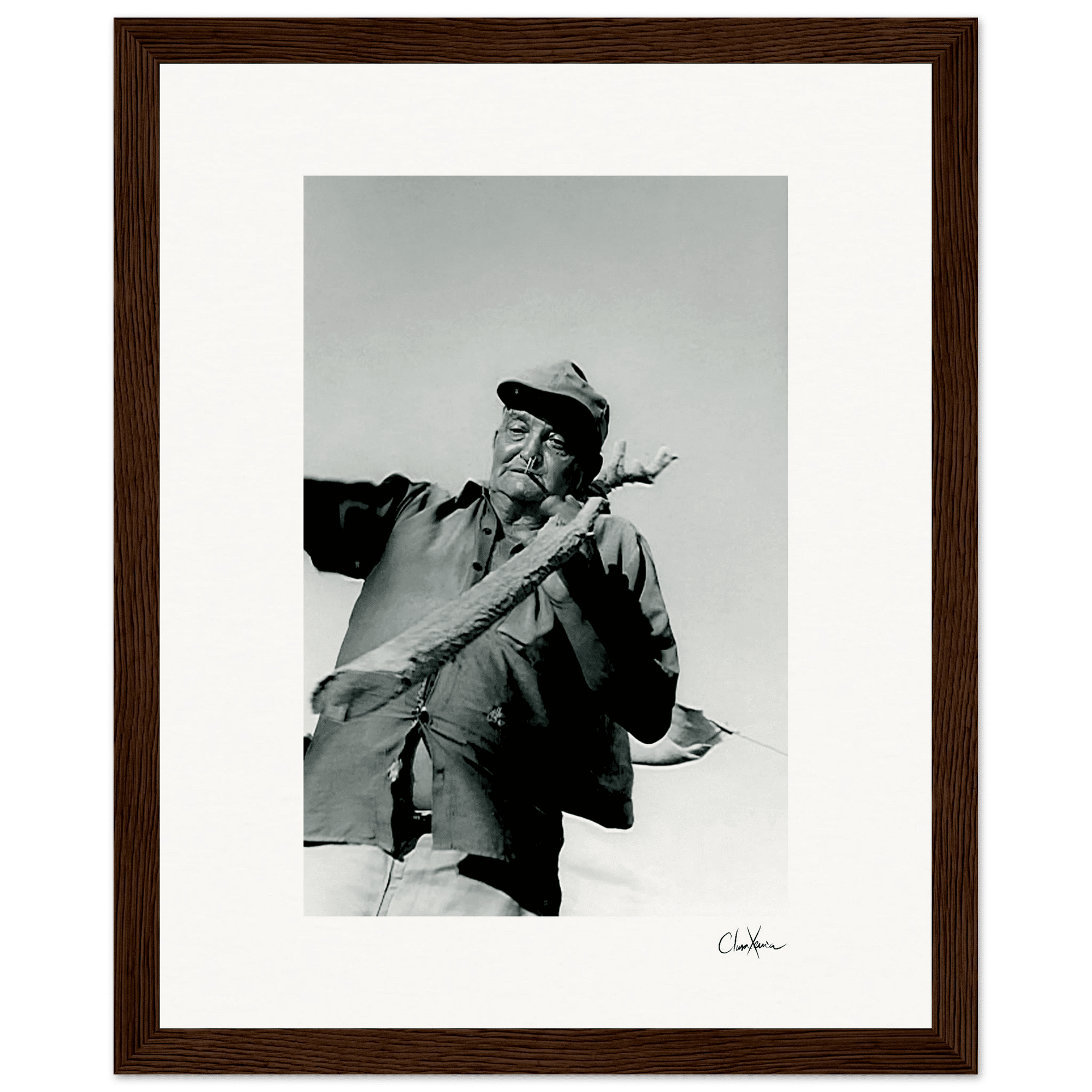 Everyday Hero Framed print 20x25 cm / 8x10″ Dark wood frame 51