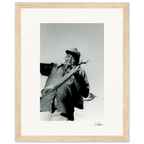 Everyday Hero Framed print 20x25 cm / 8x10″ Wood frame 30