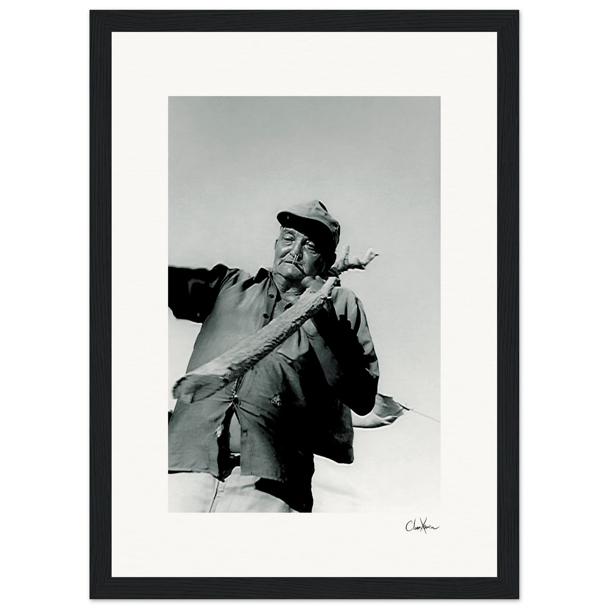 Everyday Hero Framed print 21x29.7 cm / 8x12" Black frame 67