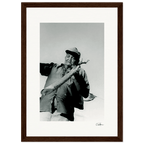 Everyday Hero Framed print 21x29.7 cm / 8x12" Dark wood frame 52