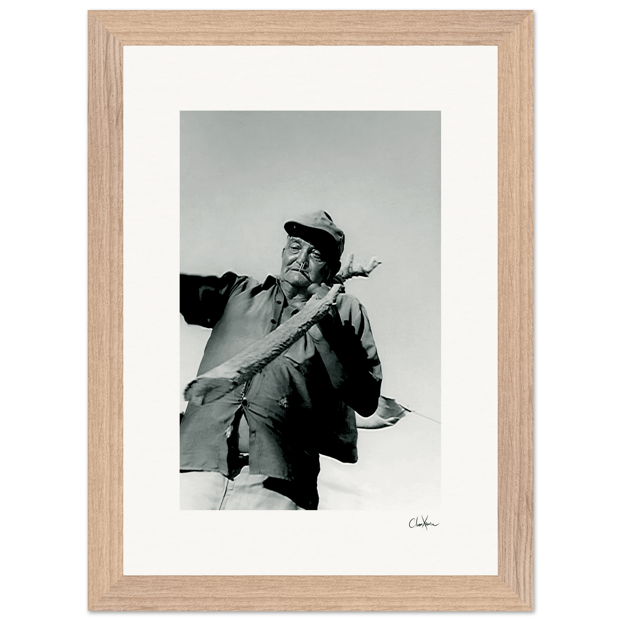 Everyday Hero Framed print 21x29.7 cm / 8x12" Wood frame 35