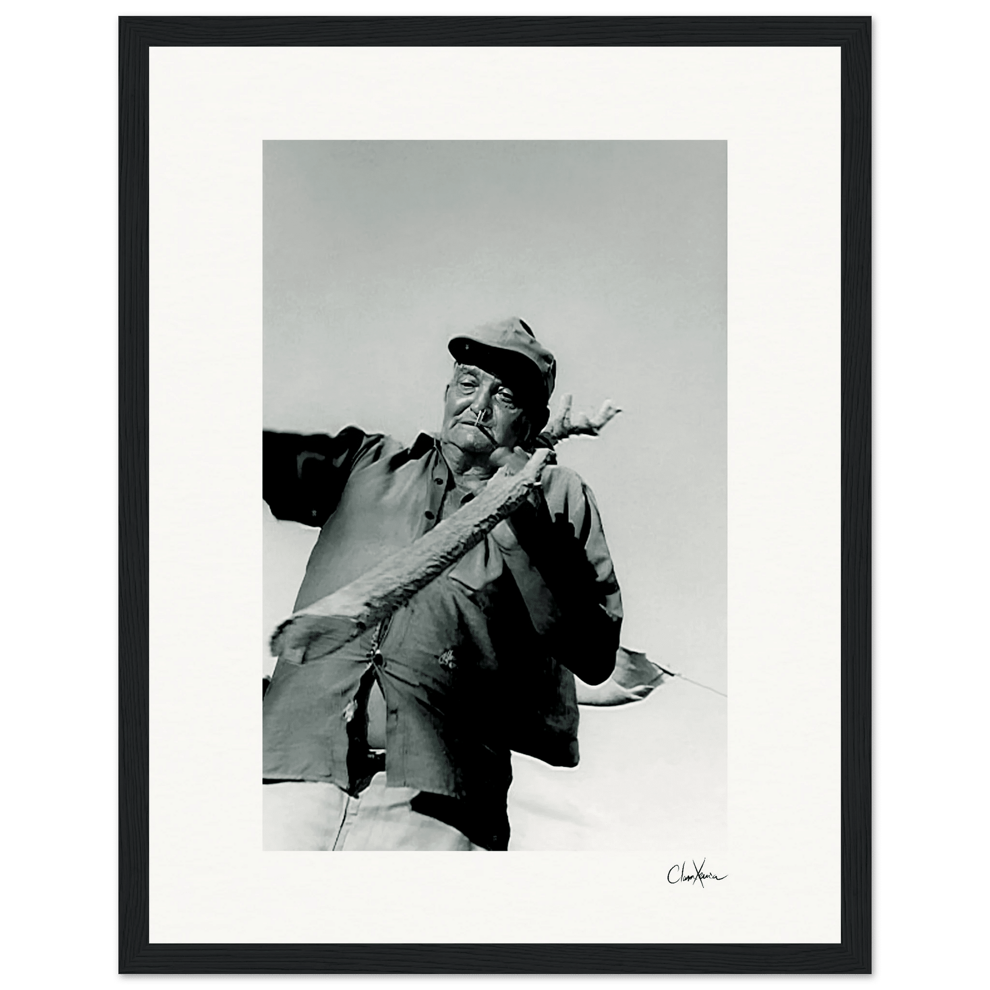 Everyday Hero Framed print 27x35 cm / 11x14″ Black frame 73