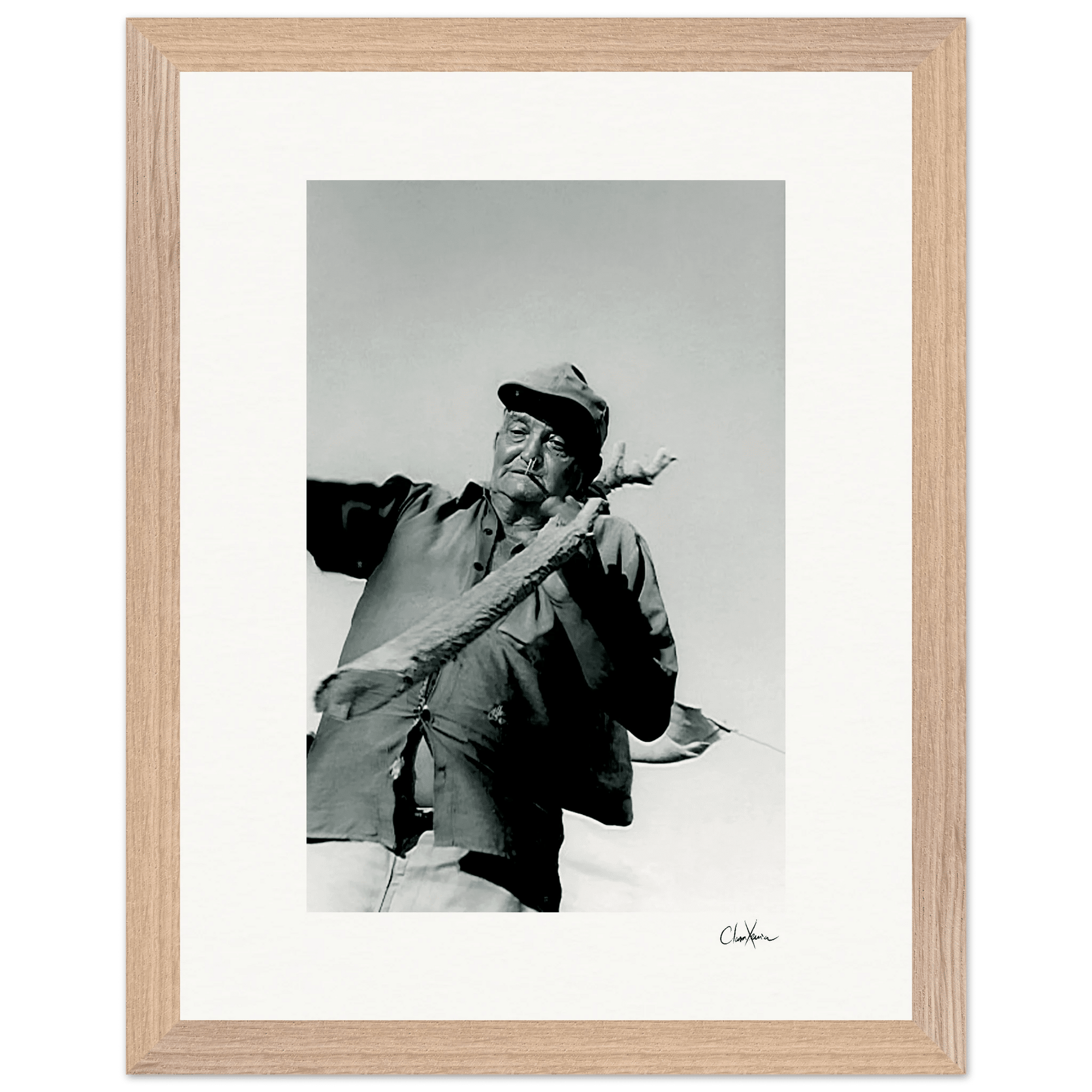 Everyday Hero Framed print 27x35 cm / 11x14″ Wood frame 33