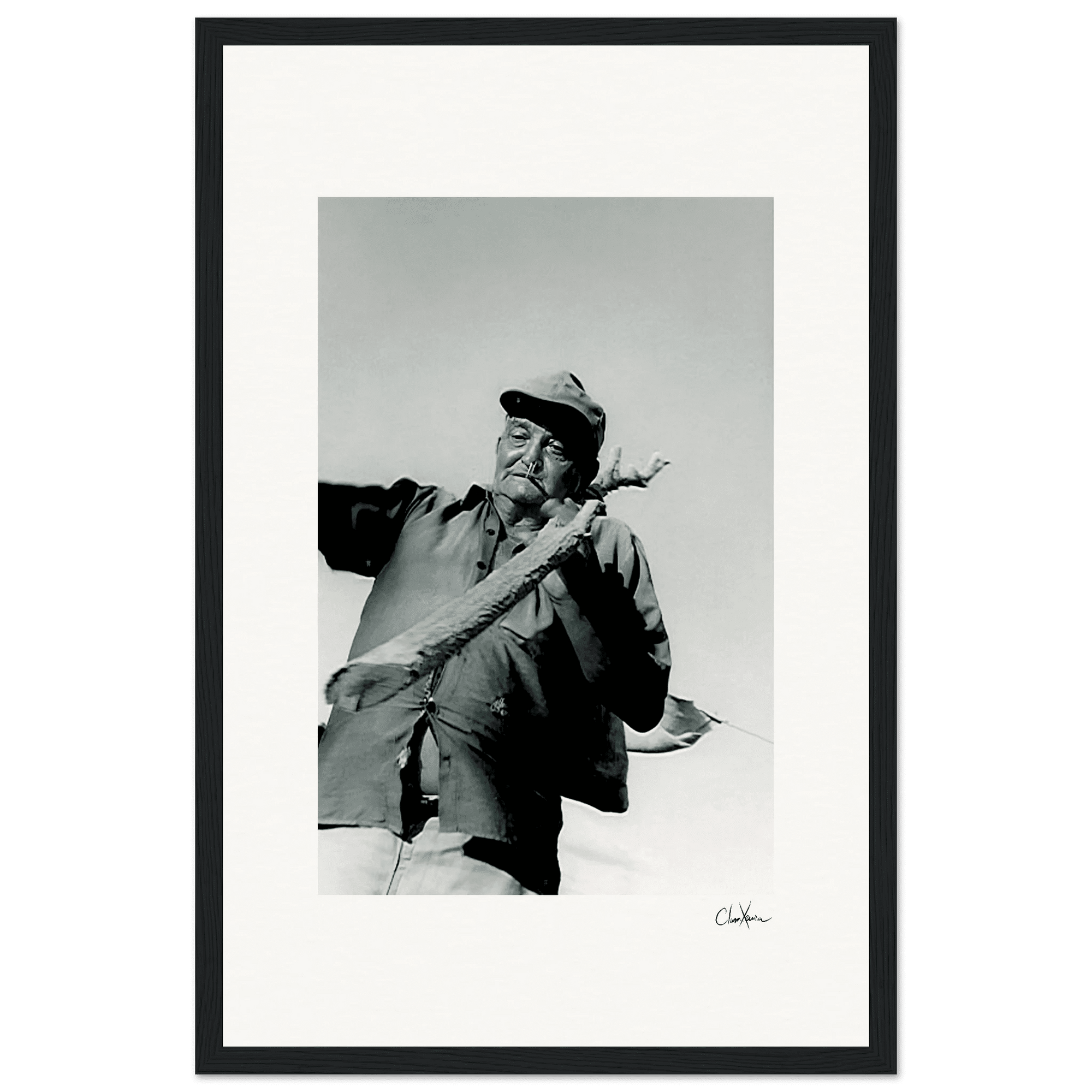 Everyday Hero Framed print 28x43 cm / XL (11x17″) Black frame 76