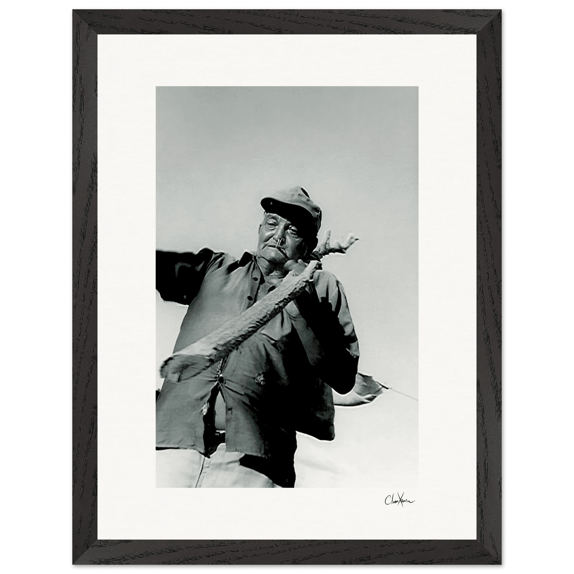 Everyday Hero Framed print 30x40 cm / 12x16″ Black frame 43