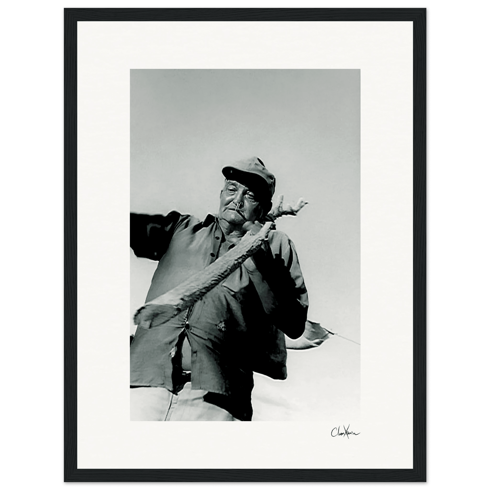 Everyday Hero Framed print 30x40 cm / 12x16″ Black frame 66