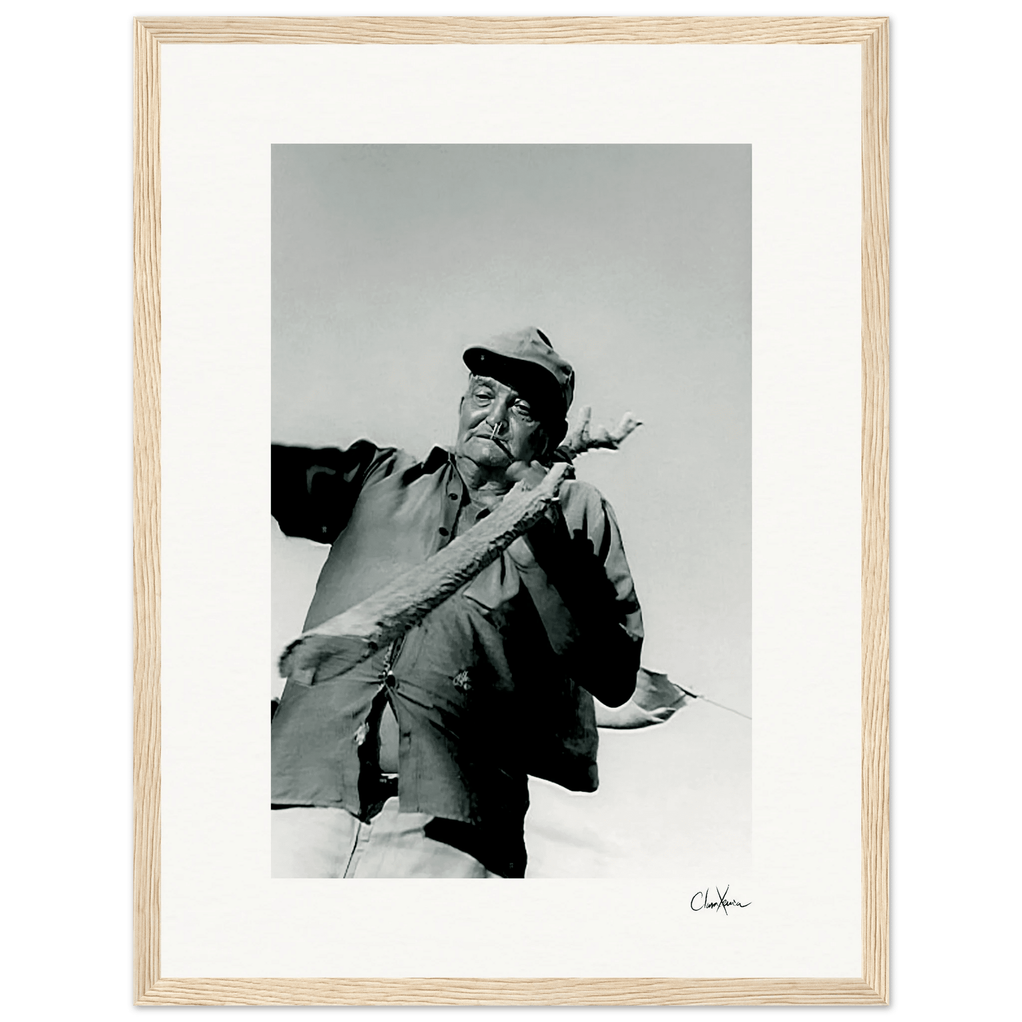 Everyday Hero Framed print 30x40 cm / 12x16″ Wood frame 33