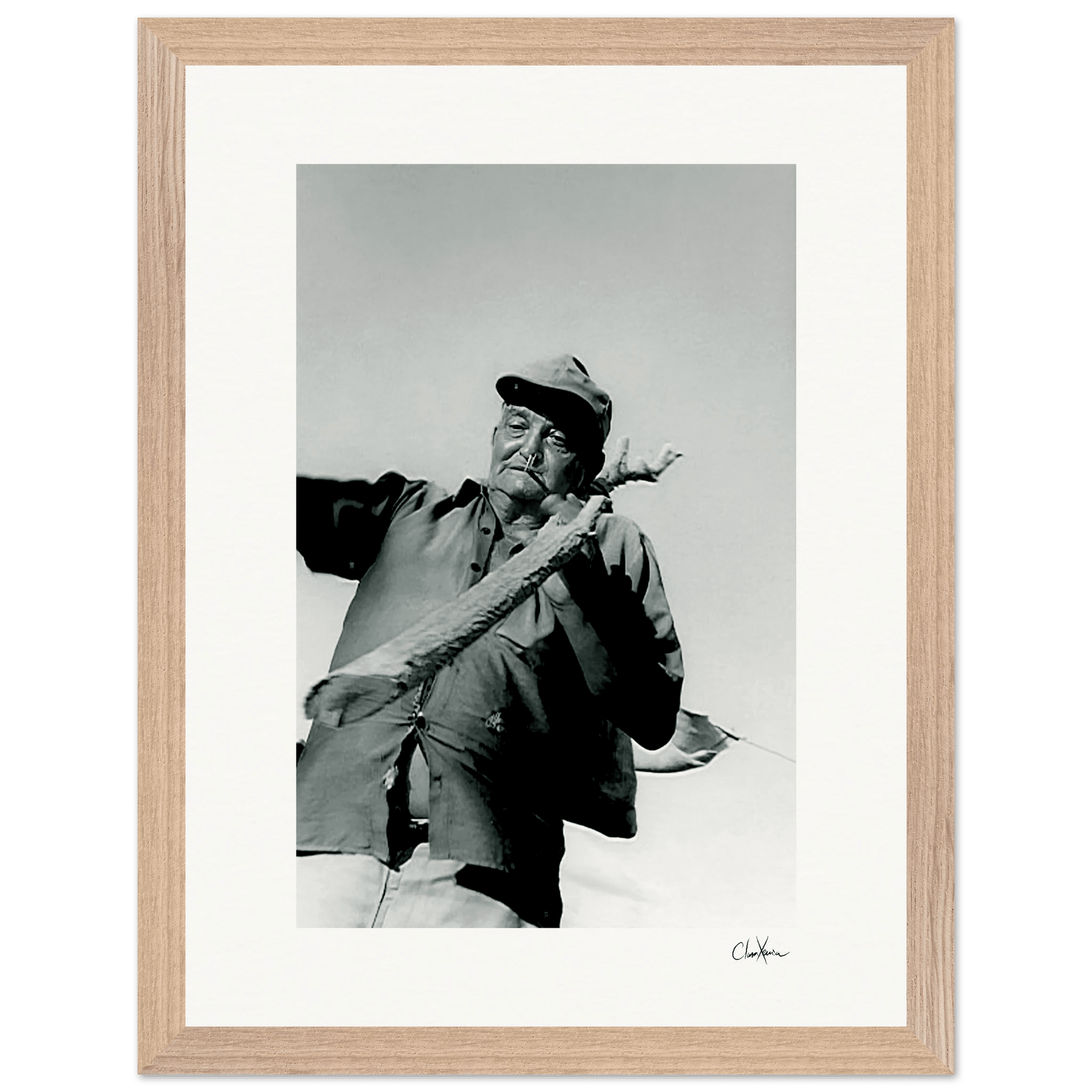 Everyday Hero Framed print 30x40 cm / 12x16″ Wood frame 34