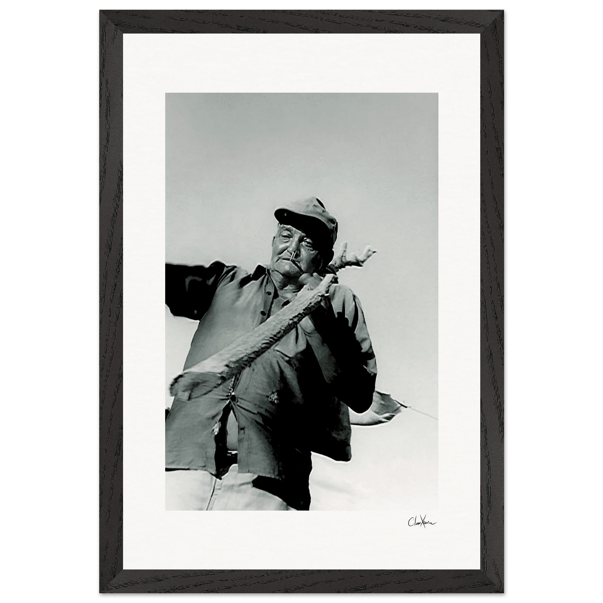 Everyday Hero Framed print 30x45 cm / 12x18″ Black frame 57