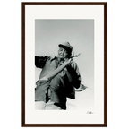 Everyday Hero Framed print 30x45 cm / 12x18″ Dark wood frame 43