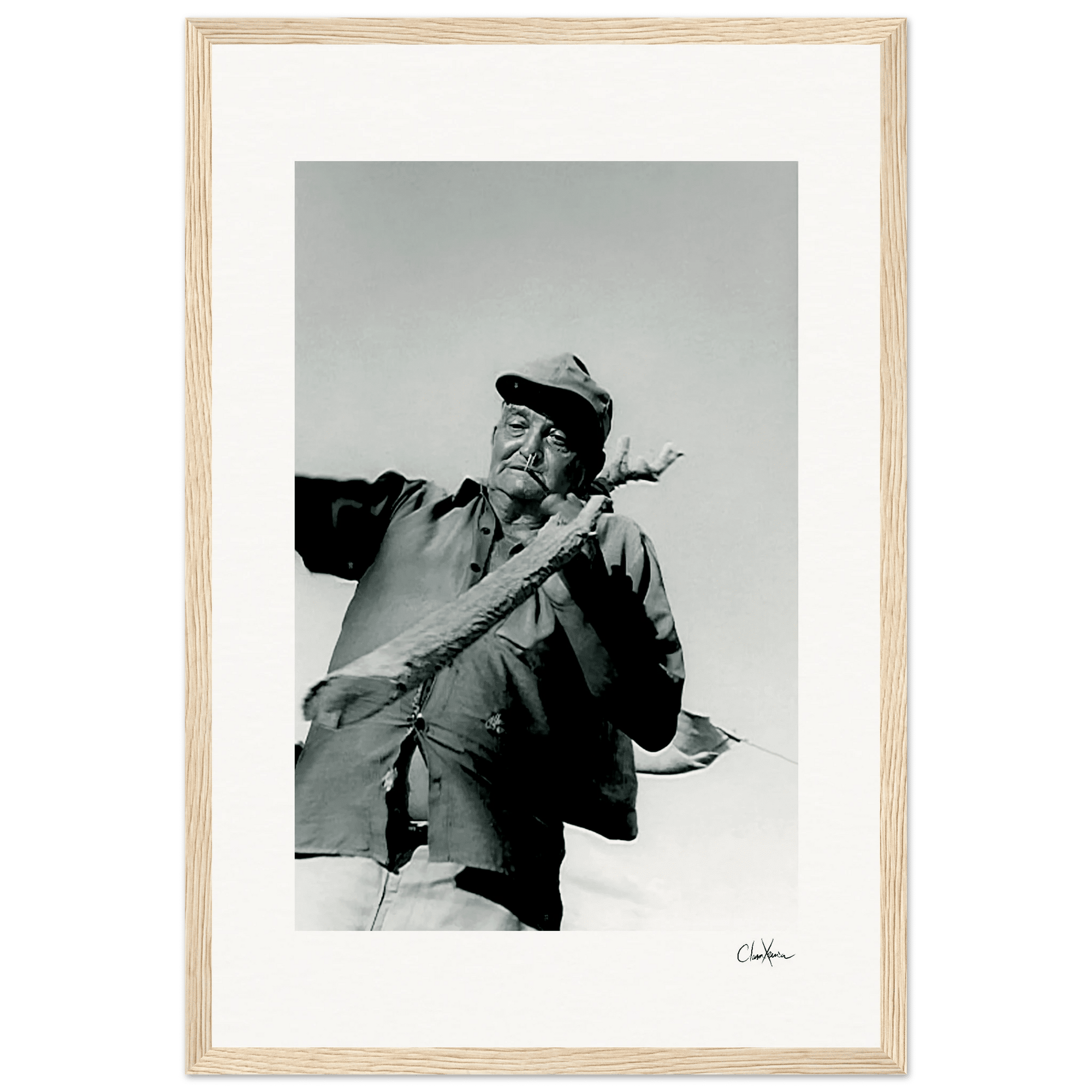 Everyday Hero Framed print 30x45 cm / 12x18″ Wood frame 35