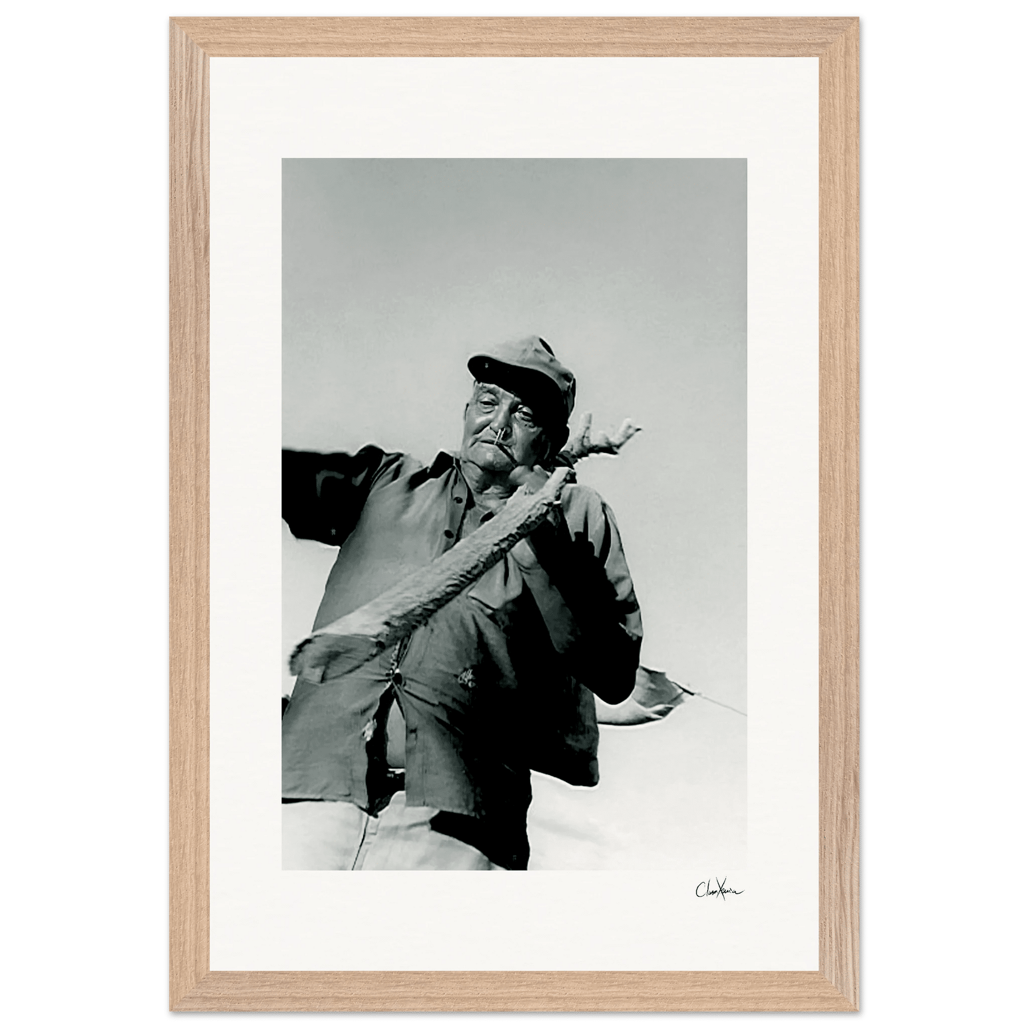 Everyday Hero Framed print 30x45 cm / 12x18″ Wood frame 27