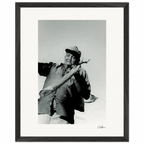 Everyday Hero Framed print 40x50 cm / 16x20″ Black frame 55