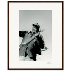 Everyday Hero Framed print 40x50 cm / 16x20″ Dark wood frame 44