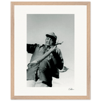 Everyday Hero Framed print 40x50 cm / 16x20″ Wood frame 24