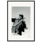 Everyday Hero Framed print 40x60 cm / 16x24″ Black frame 75