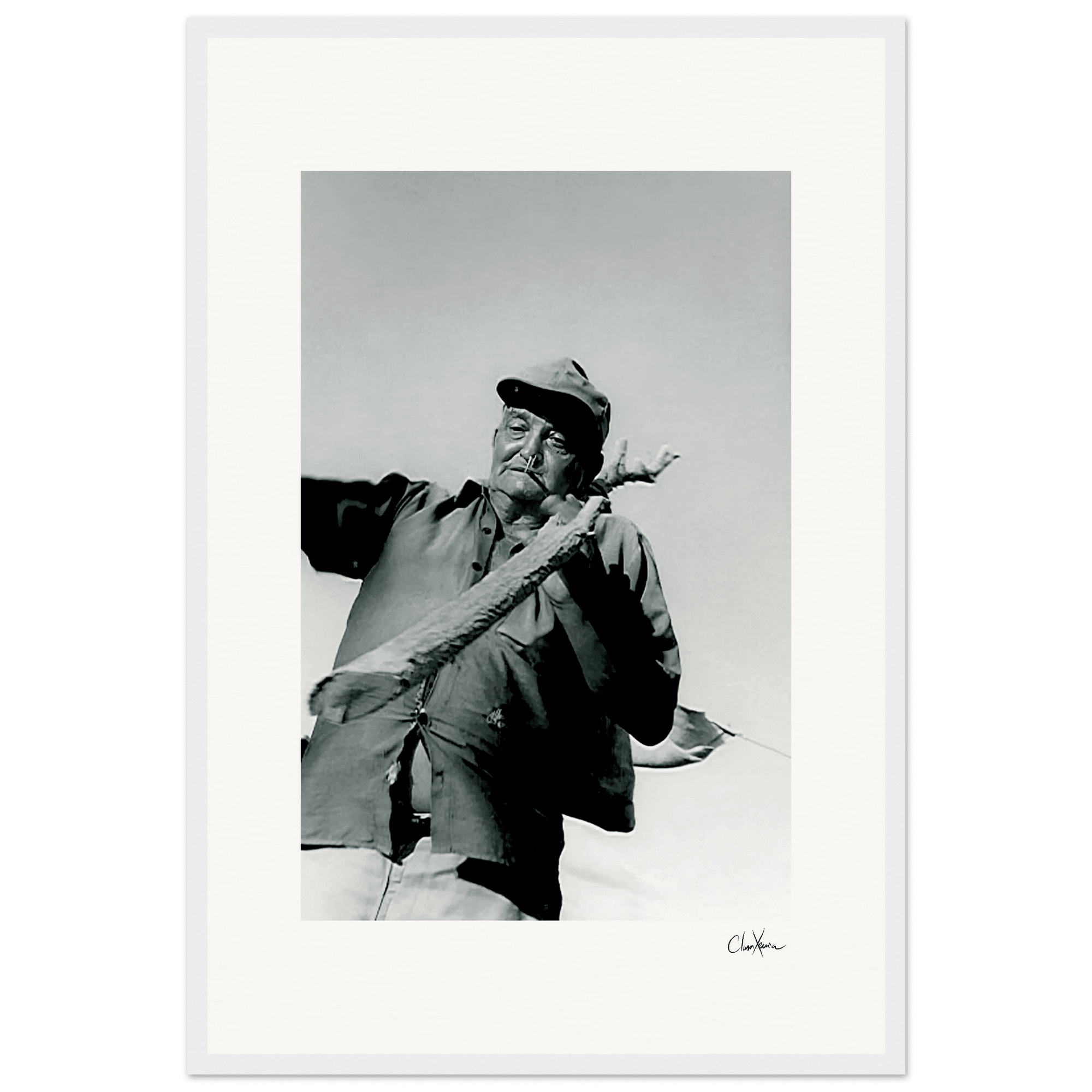 Everyday Hero Framed print 40x60 cm / 16x24″ White frame 23