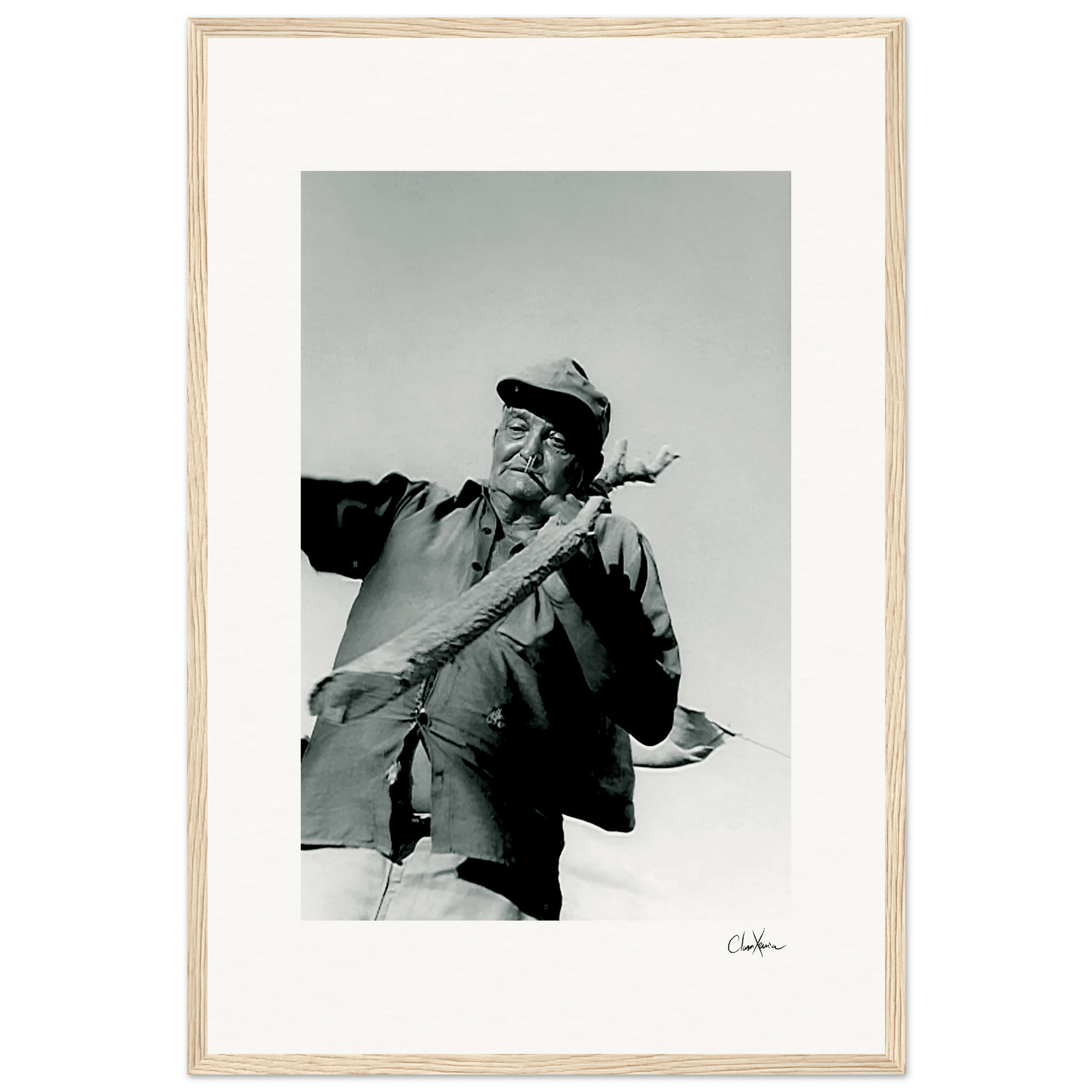 Everyday Hero Framed print 40x60 cm / 16x24″ Wood frame 38