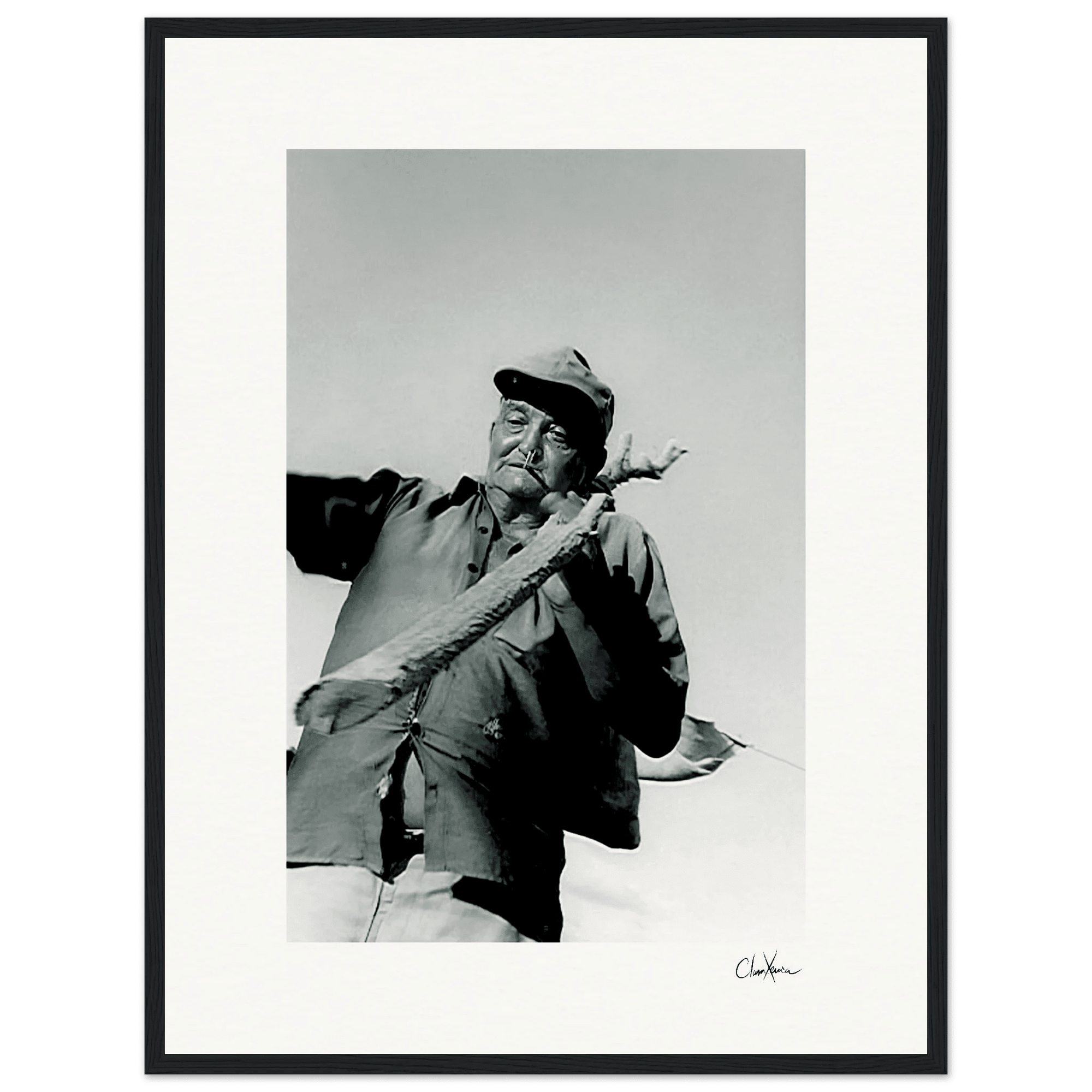 Everyday Hero Framed print 45x60 cm / 18x24″ Black frame 74