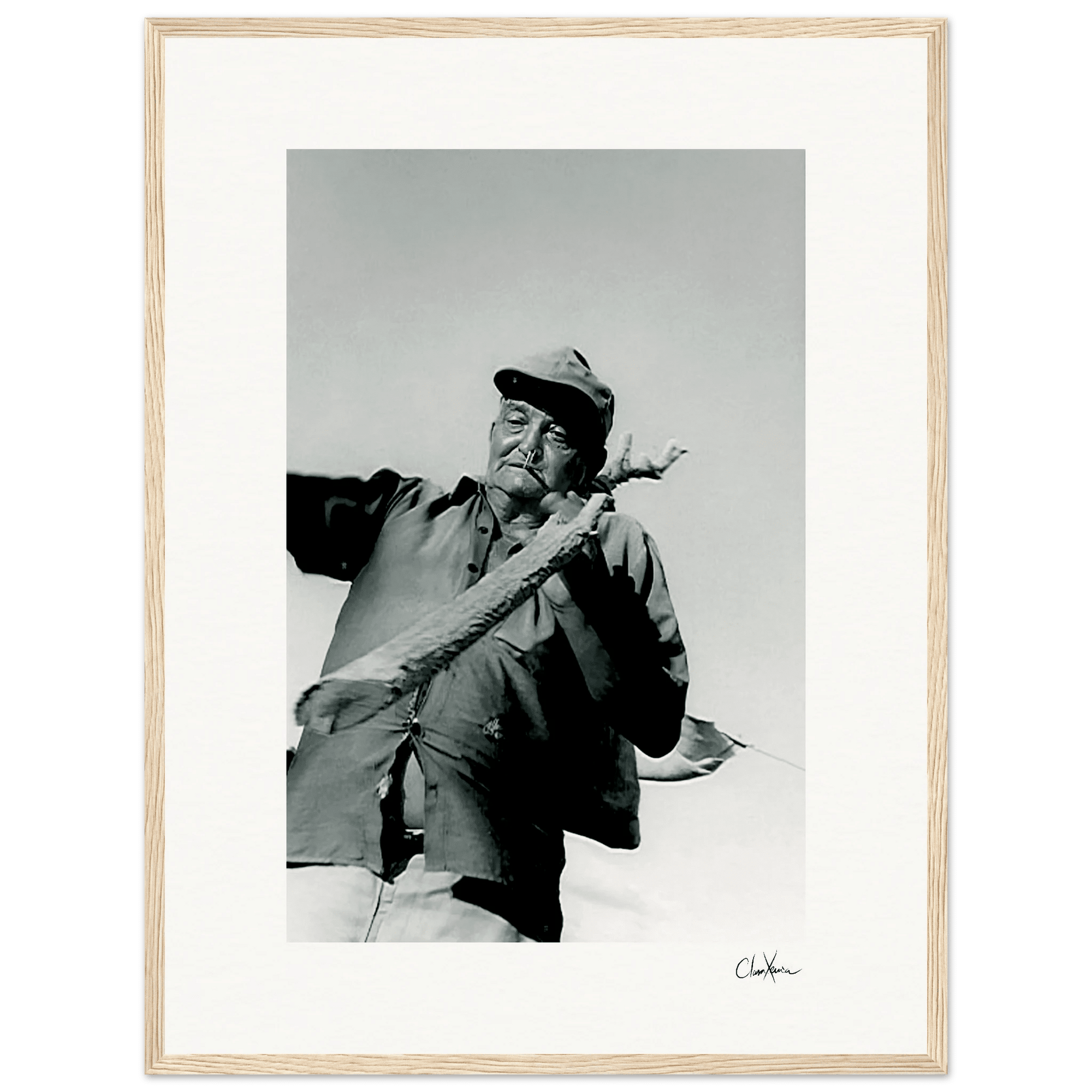 Everyday Hero Framed print 45x60 cm / 18x24″ Wood frame 36