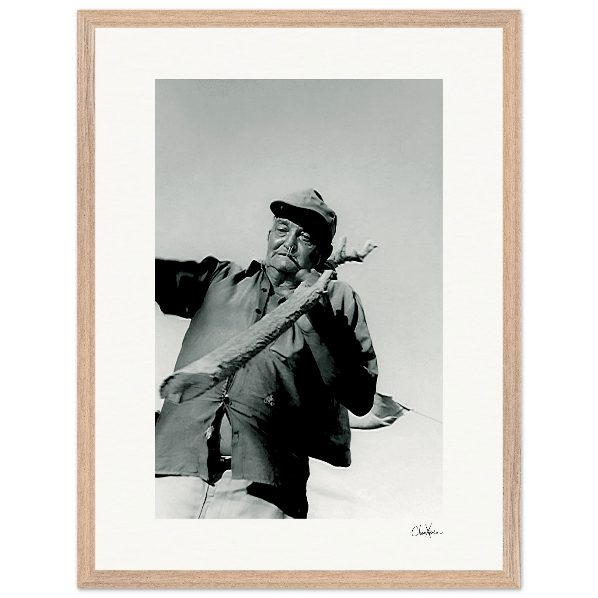 Everyday Hero Framed print 45x60 cm / 18x24″ Wood frame 32