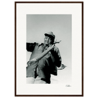 Everyday Hero Framed print 50x70 cm / 20x28″ Dark wood frame 56