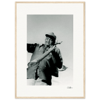 Everyday Hero Framed print 50x70 cm / 20x28″ Wood frame 32
