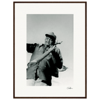 Everyday Hero Framed print 60x80 cm / 24x32″ Dark wood frame 57