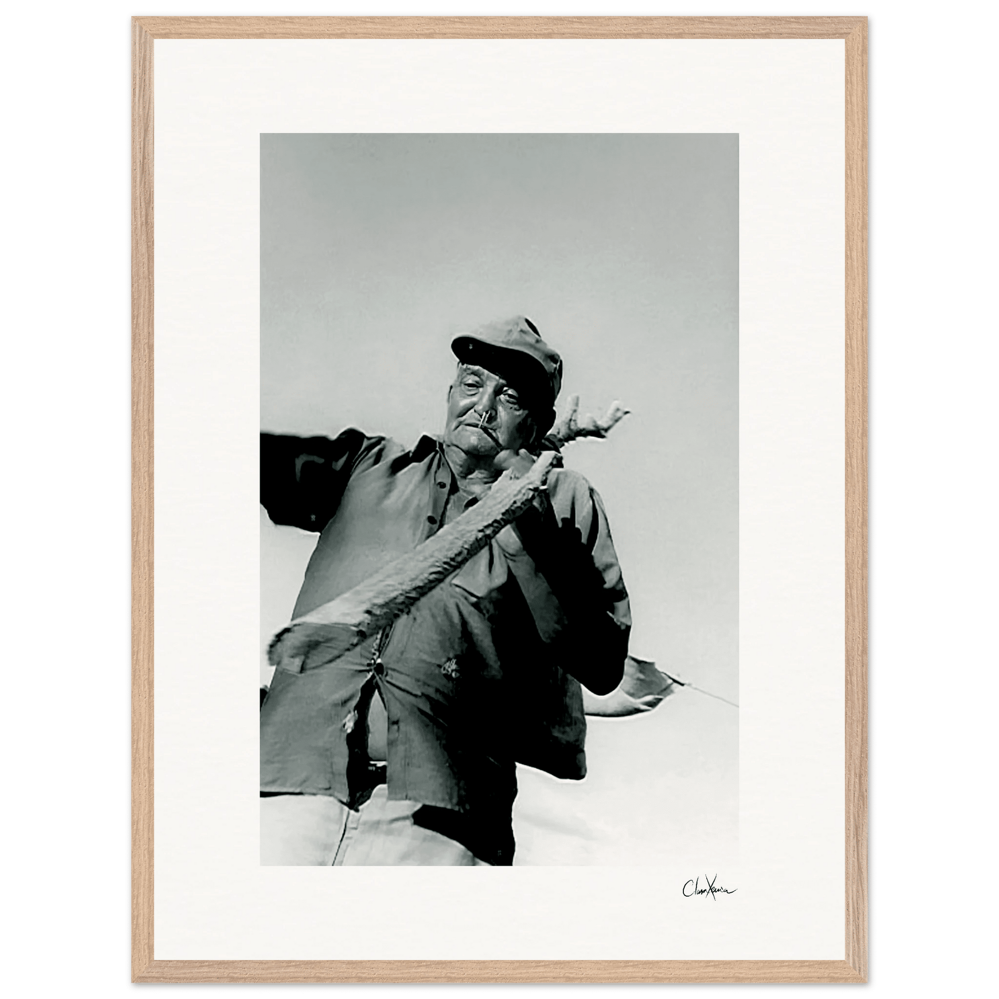 Everyday Hero Framed print 60x80 cm / 24x32″ Wood frame 39