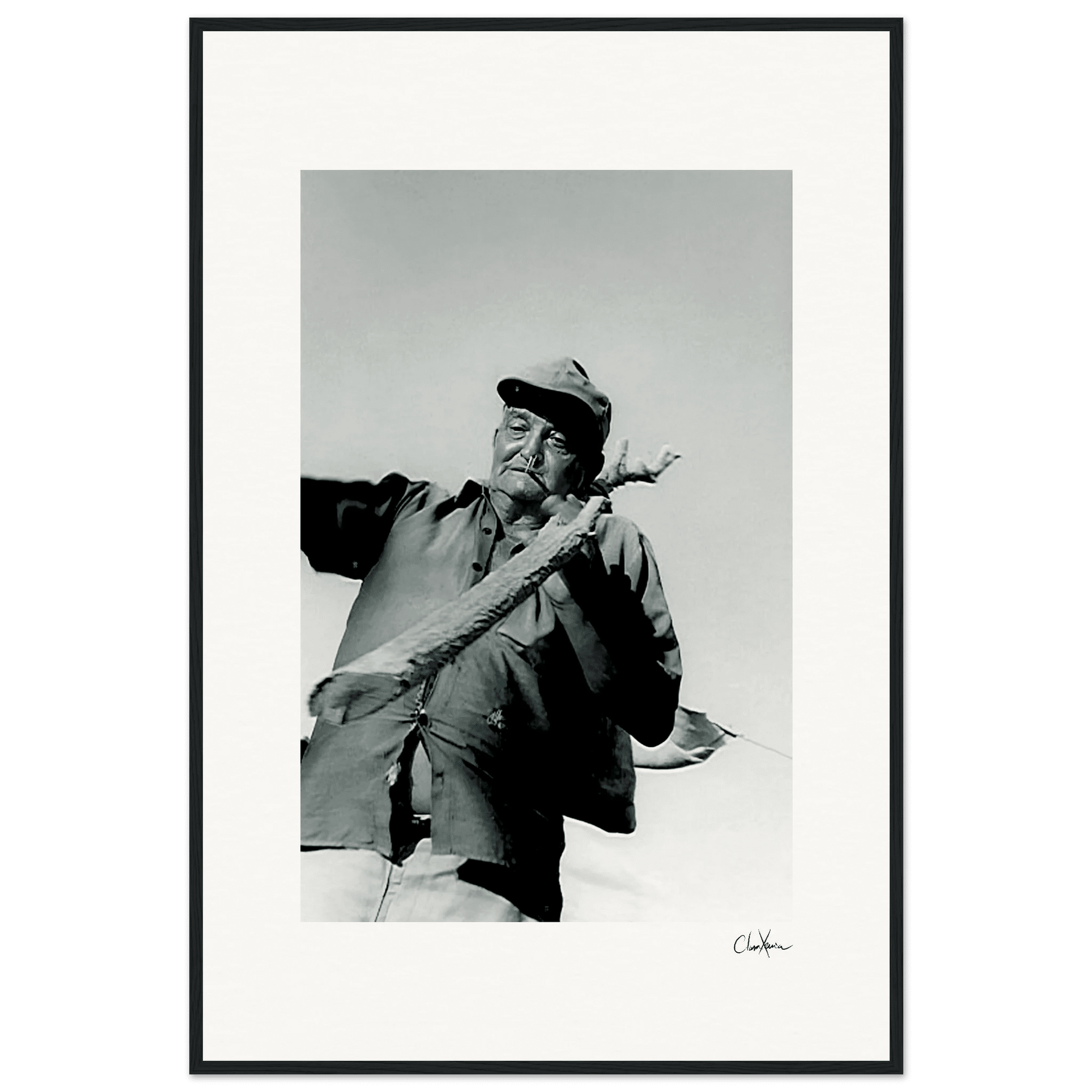 Everyday Hero Framed print 60x90 cm / 24x36″ Black frame 69