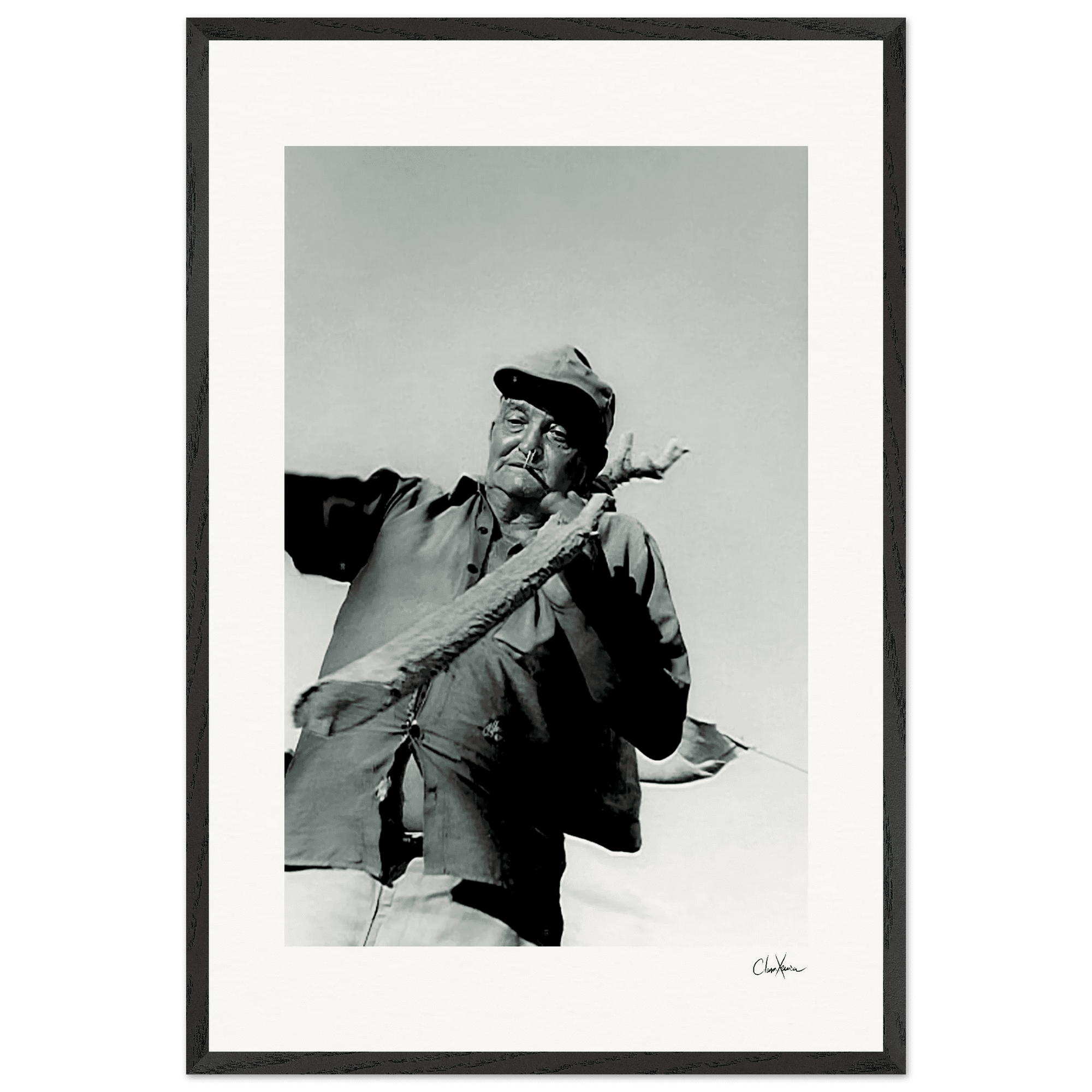 Everyday Hero Framed print 60x90 cm / 24x36″ Black frame 52