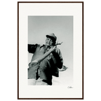 Everyday Hero Framed print 60x90 cm / 24x36″ Dark wood frame 58