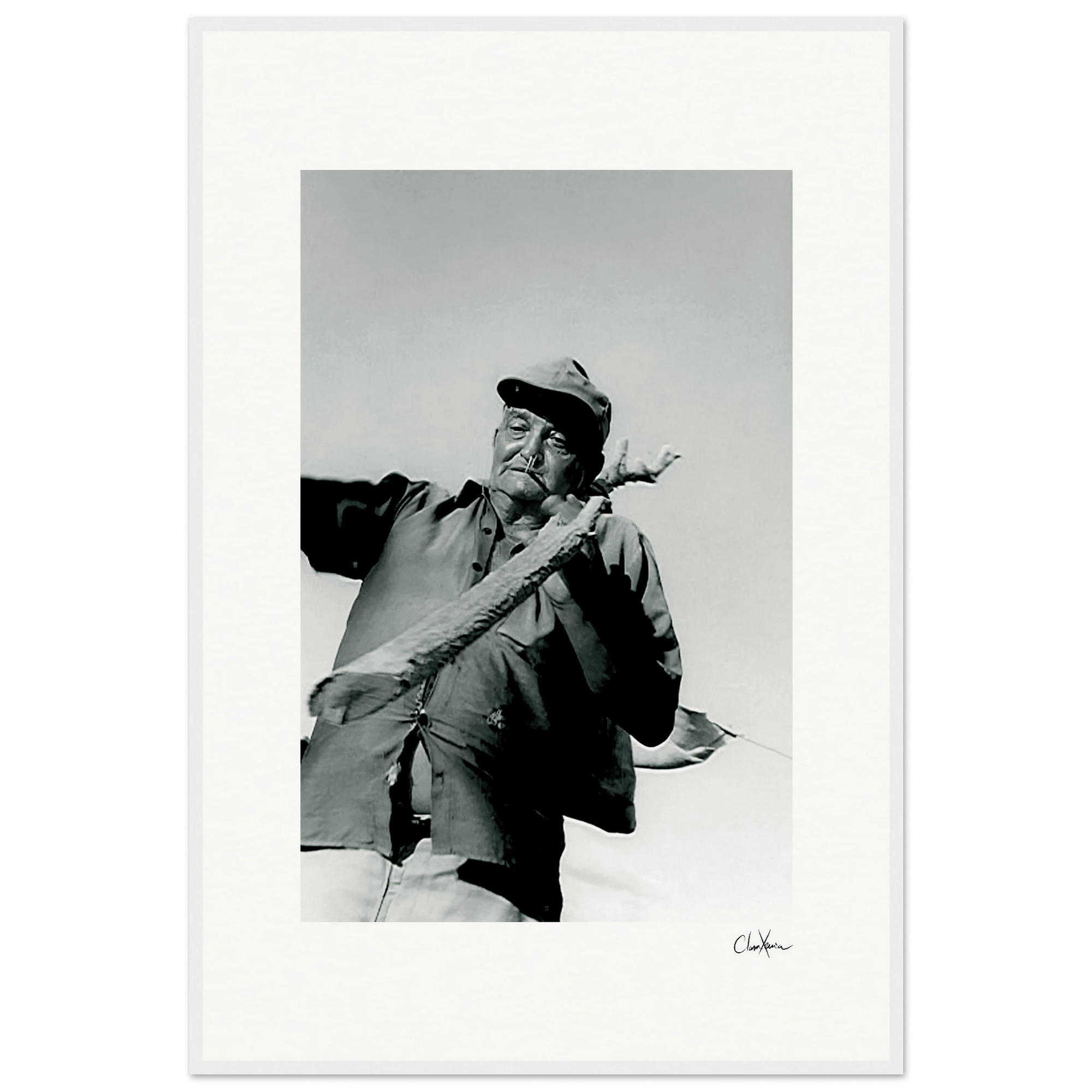 Everyday Hero Framed print 60x90 cm / 24x36″ White frame 17