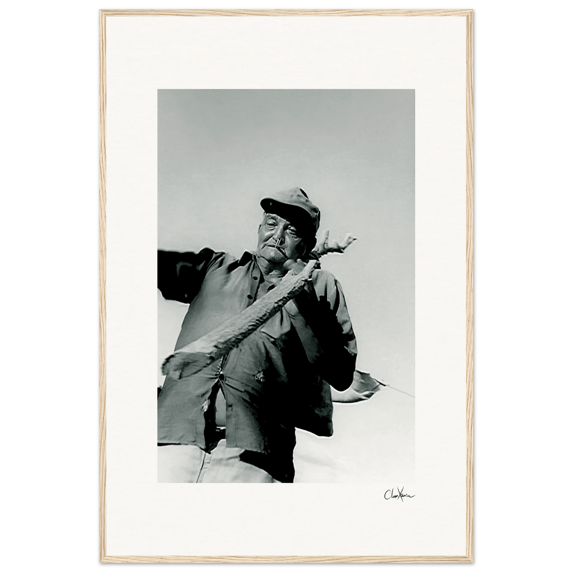 Everyday Hero Framed print 60x90 cm / 24x36″ Wood frame 39