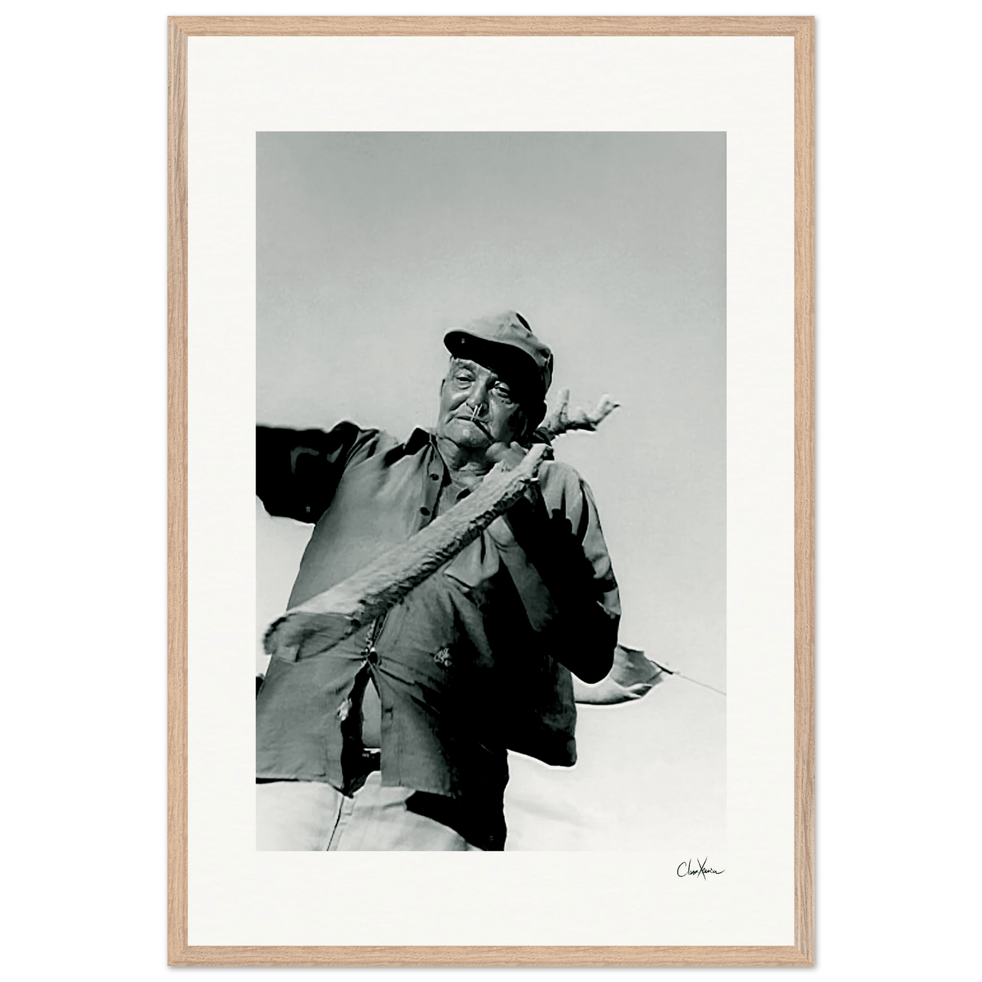 Everyday Hero Framed print 60x90 cm / 24x36″ Wood frame 38