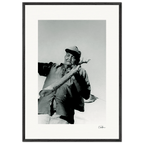 Everyday Hero Framed print 70x100 cm / 28x40″ Black frame 54