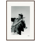 Everyday Hero Framed print A1 (59.4 x 84.1 cm) Dark wood frame 53