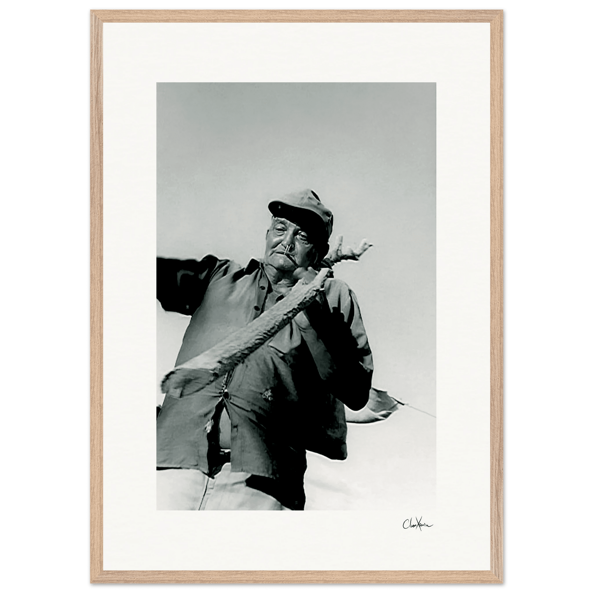 Everyday Hero Framed print A1 (59.4 x 84.1 cm) Wood frame 30