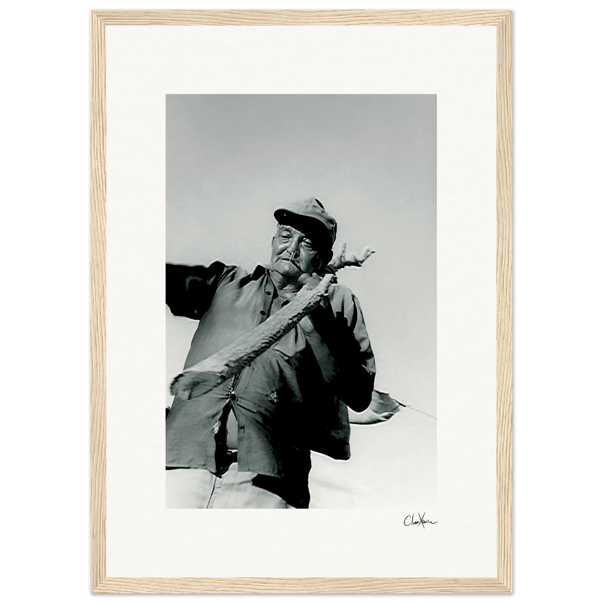 Everyday Hero Framed print A3 (29.7 x 42 cm) Wood frame 34