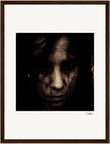 Face It Framed print 30x40 cm / 12x16″ Dark wood frame 27