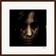 Face It Framed print 40x40 cm / 16x16″ Dark wood frame 28