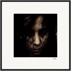Face It Framed print 50x50 cm / 20x20″ Black frame 40