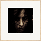 Face It Framed print 50x50 cm / 20x20″ Wood frame 22