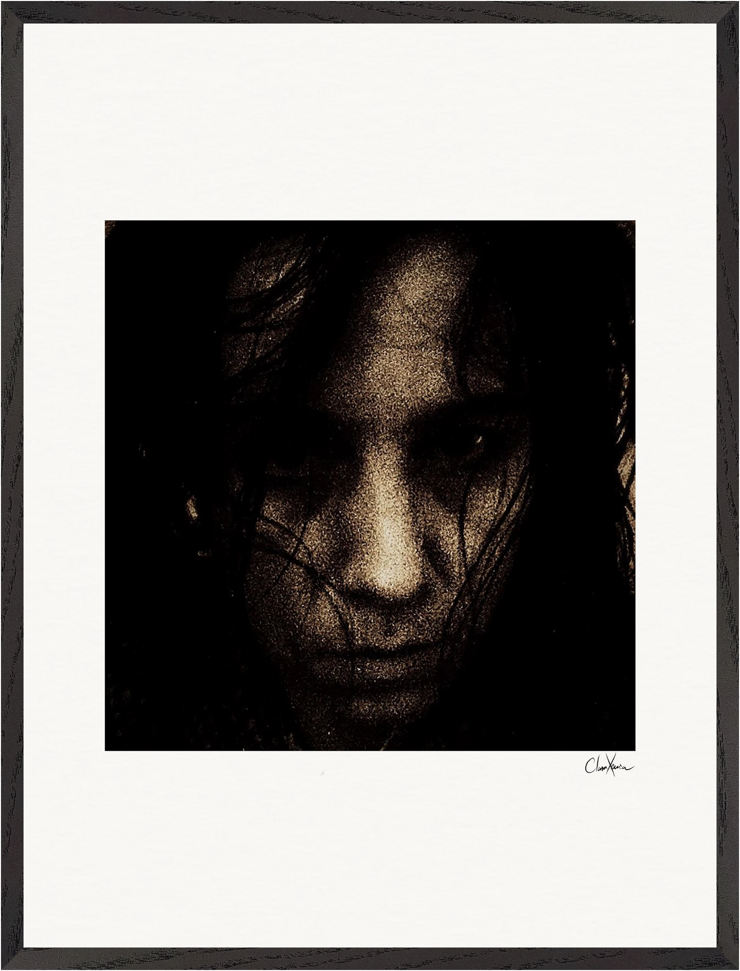 Face It Framed print 60x80 cm / 24x32″ Black frame 35