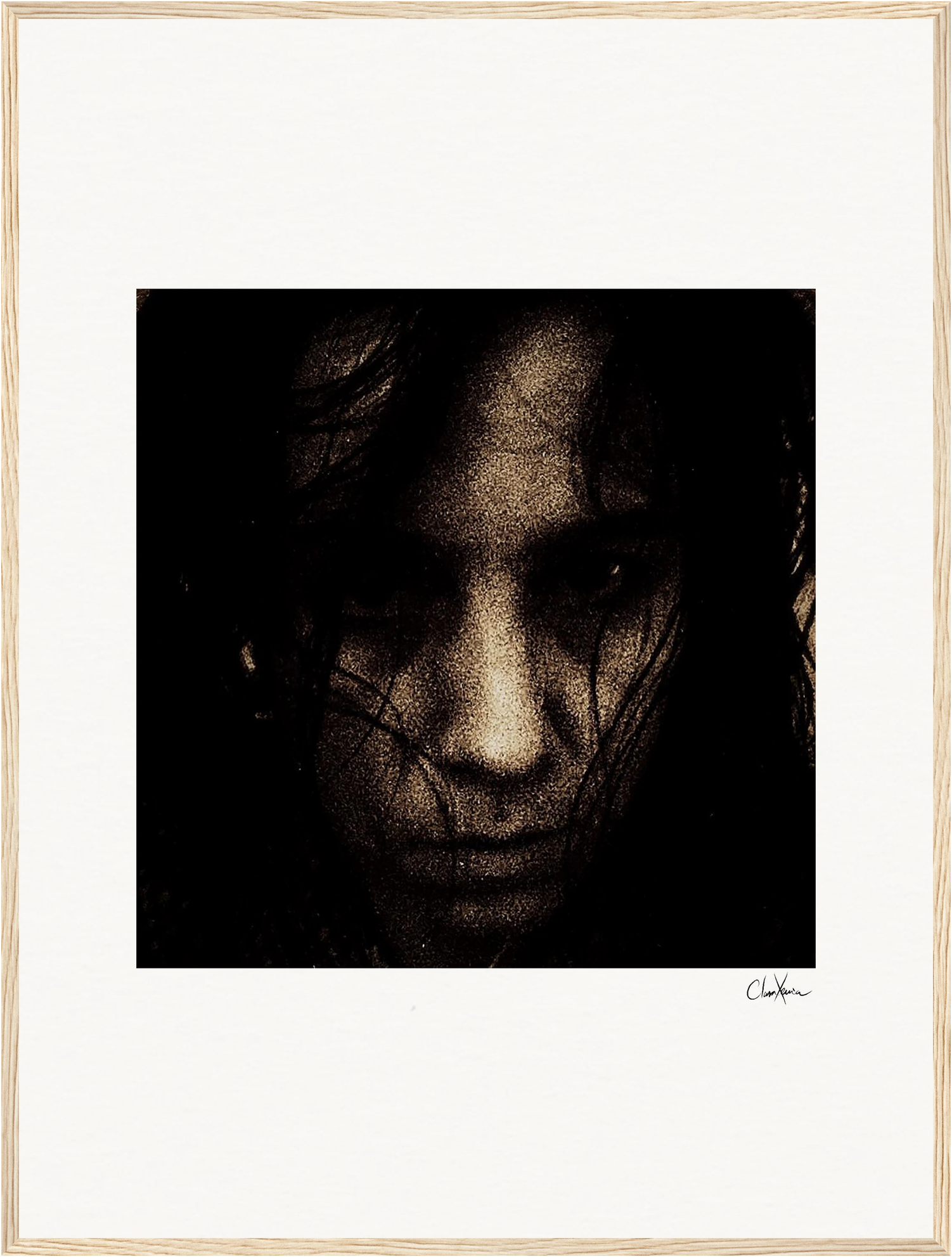 Face It Framed print 60x80 cm / 24x32″ Wood frame 23