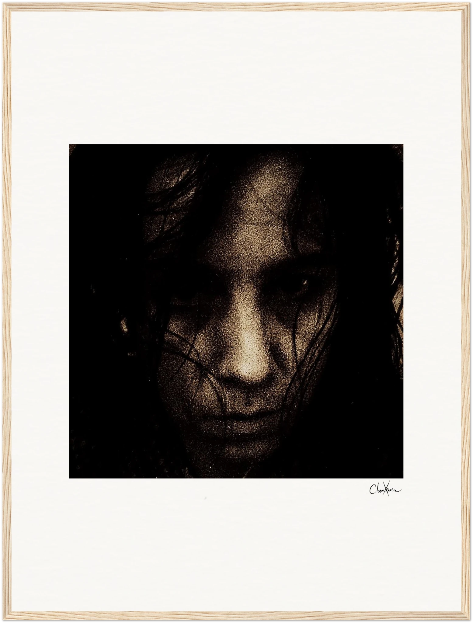 Face It Framed print 60x80 cm / 24x32″ Wood frame 23