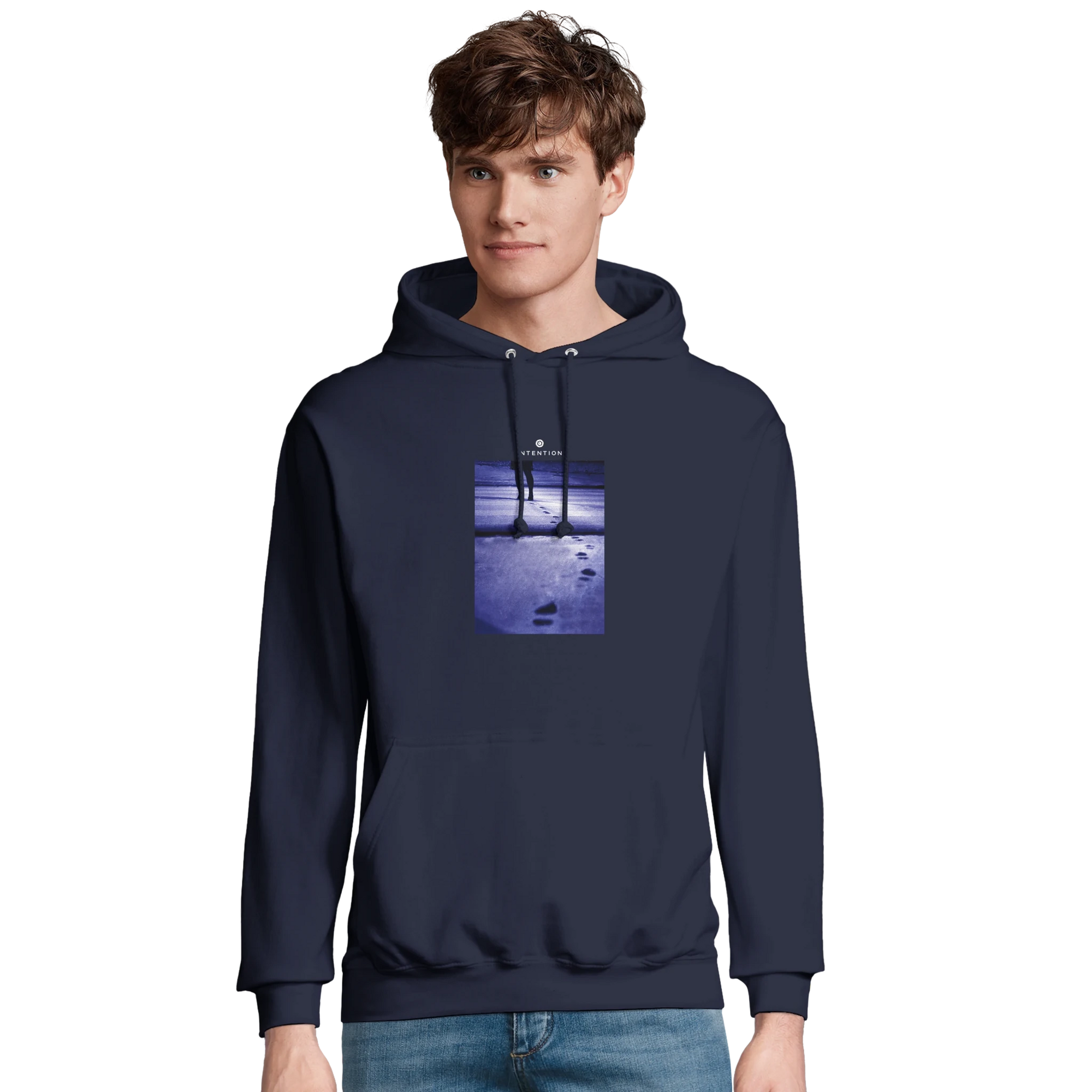 Faith  Hoodie  "The Unwritten Path"French Navy 21