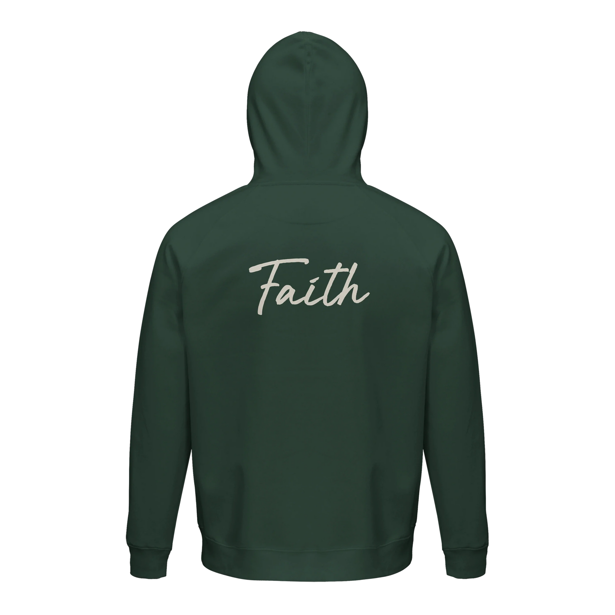 Faith - "The Unwritten Path" Hoodie Bottle Green 2