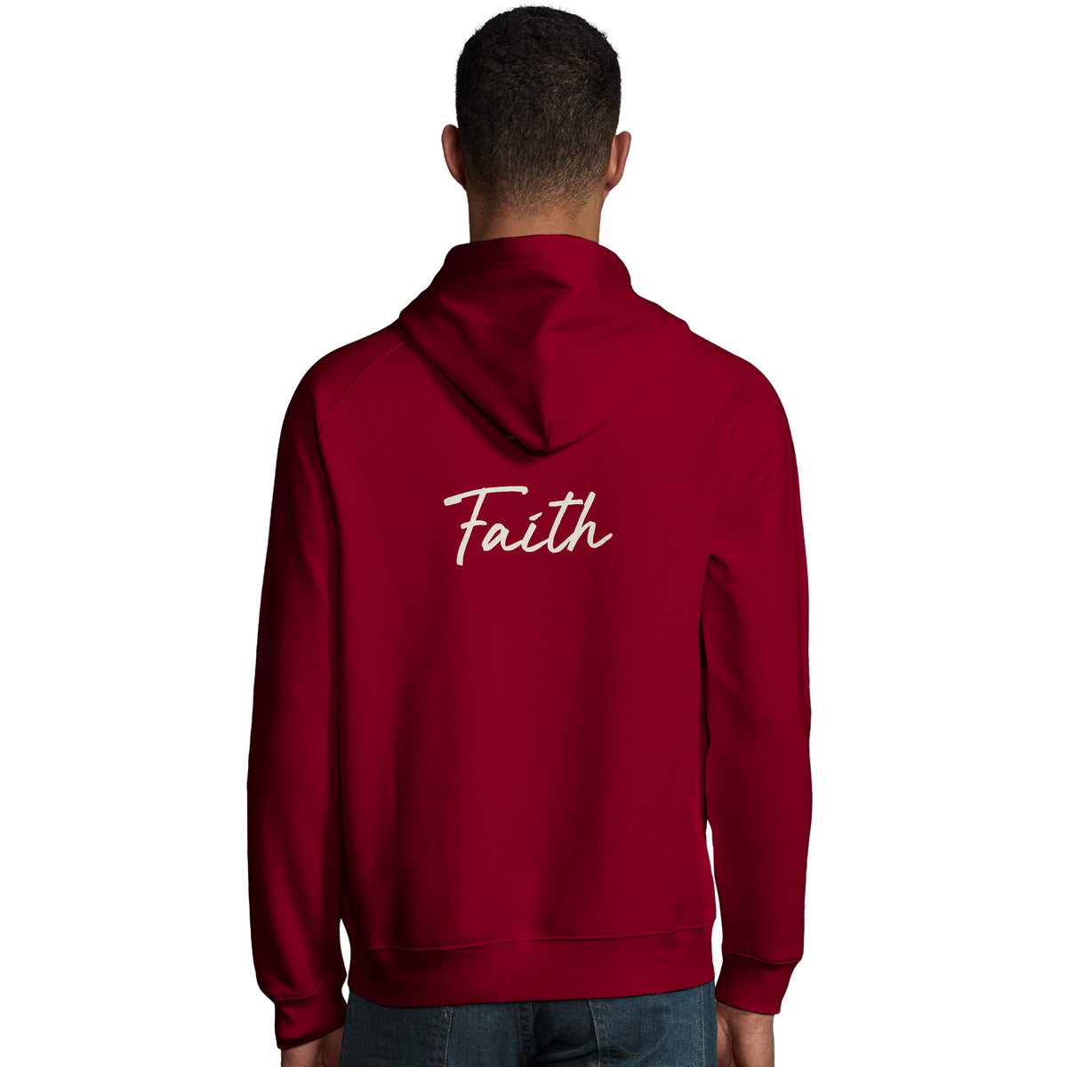 Faith - "The Unwritten Path" Hoodie Burgundy 4